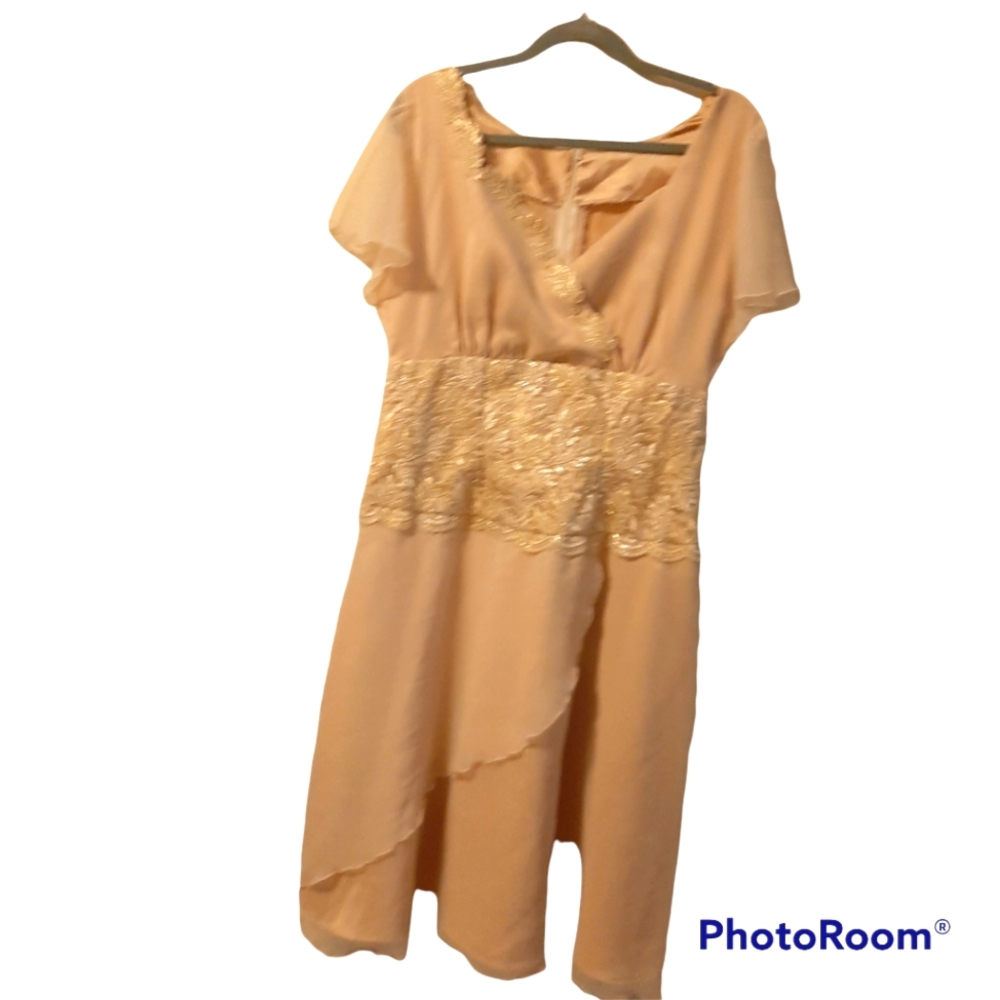 Gold Vintage Prom Dress